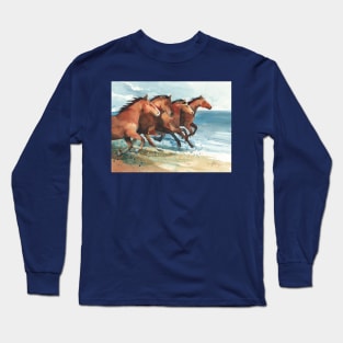 Four Horse Gallop Long Sleeve T-Shirt